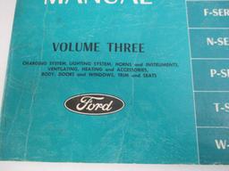 FORD SHOP MANUALS-1969 FORD TRUCK  VOLUMES 1 AND 3. EXCEPTIONALLY CLEAN