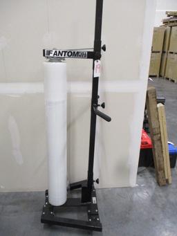 U LINE ADJUSTABLE SHRINK WRAP ROLLING DISPENSER. FANTOM FULL WEB  SIZE-LIKE NEW-$750.00 RETAIL