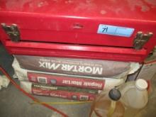 RED 2 DRW. TOOLBOX WITH CONTENTS