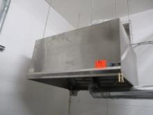 CONVECTION HOOD. 48 X 42-NO SUPPRESSION SYSTEM-NOTE-PIPE ATTACHED TO WALL STAYS IN BUILDING