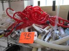 SHELF LOT-ASSORTED VINYL TUBING/COUPLERS