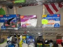 SHELF LOT-CLEANIUP/TRASH BAGS