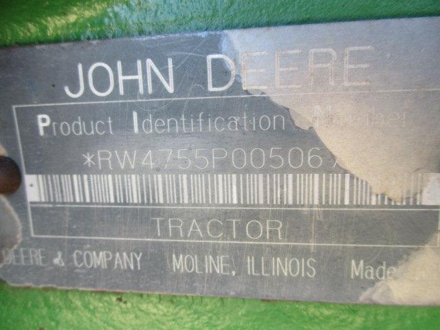 1313 4755 JOHN DEERE '90 C/A PS 2WD 18.4X42/DUALS 10813HRS S/N:RW4755P005067