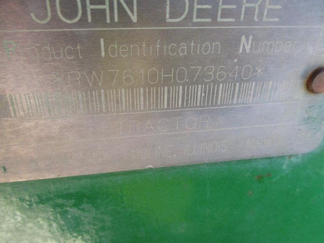 1504 7610 JOHN DEERE C/A MFD PQ 420/80R46 S/N:RW7610H073640