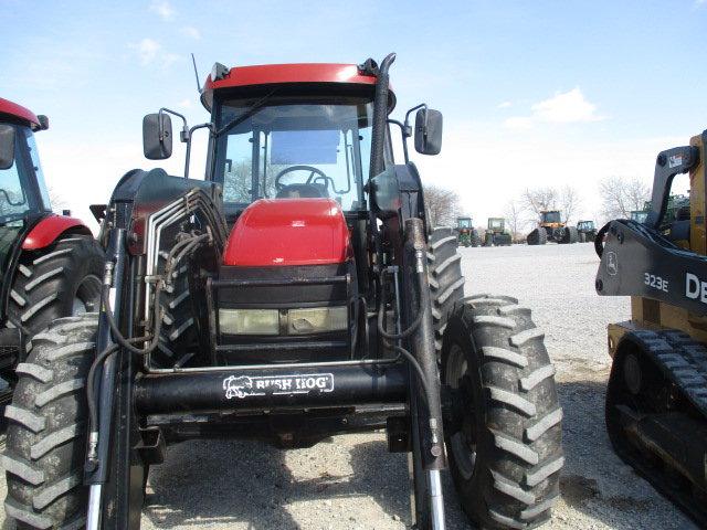 1617 JX95 C-IH C/A MFD W/5045 BUSH HOG LOADER 18.4X34 1764HRS