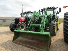 9296 6155R JOHN DEERE C/A MFD PQ W/640R JOHN DEERE LOADER W/3RD FUNCTION 480/80R42 3440 HOURS