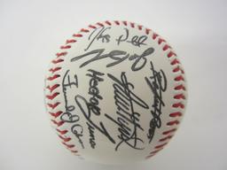 2003 Cleveland Indians Jim Thome Omar Vizquel Jake Westbrook facsimile TEAM signed baseball