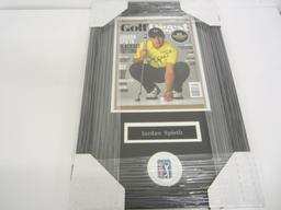 Jordan Spieth PGA golfer signed autographed framed Magazine Certified Coa