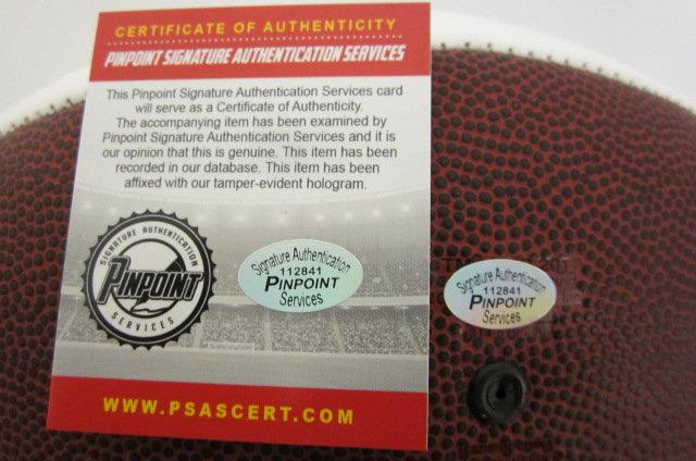 Tom Brady New England Patriots signed autographed football Certified Coa