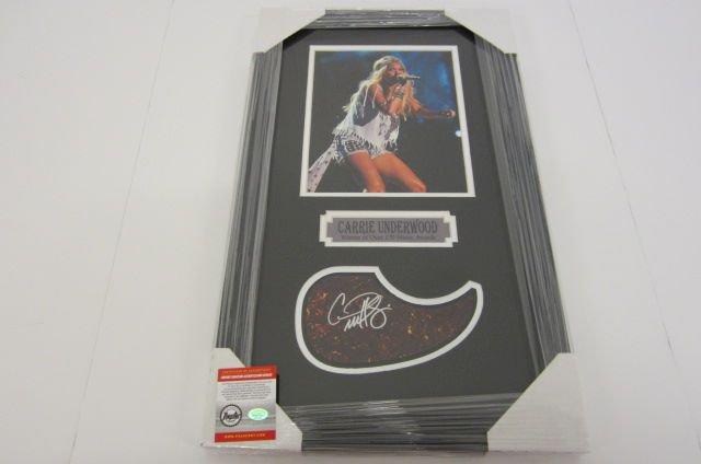 Carrie Underwood Handl Signed Autographed Framed Matted Pick Guard PSAS Certified