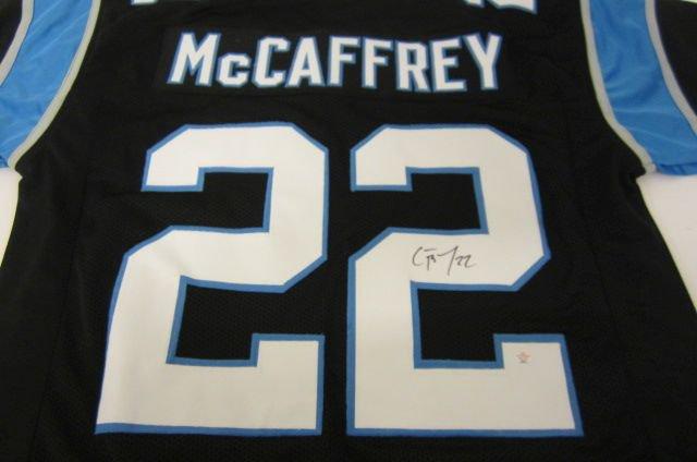 Christian McCaffrey Carolina Panthers signed autographed jersey PAAS Coa