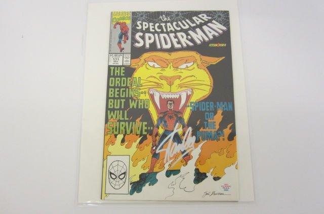 Stan Lee The Spectacular Spiderman signed autographed comic book PAAS COA