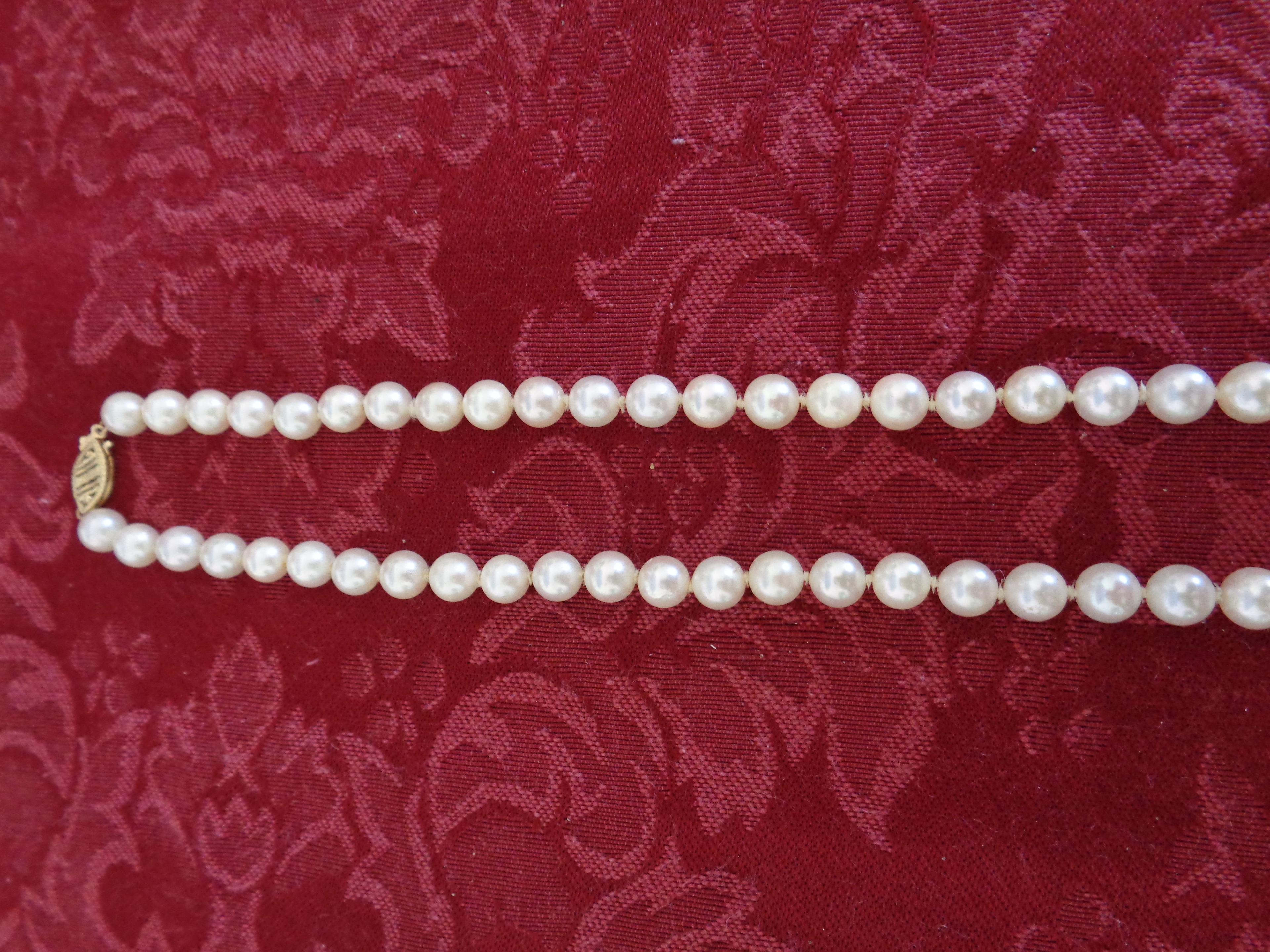 Set of (3) Pearl Necklaces - (1) 18" Single - (1) 30" Single & (1) 19" Tripple Necklace