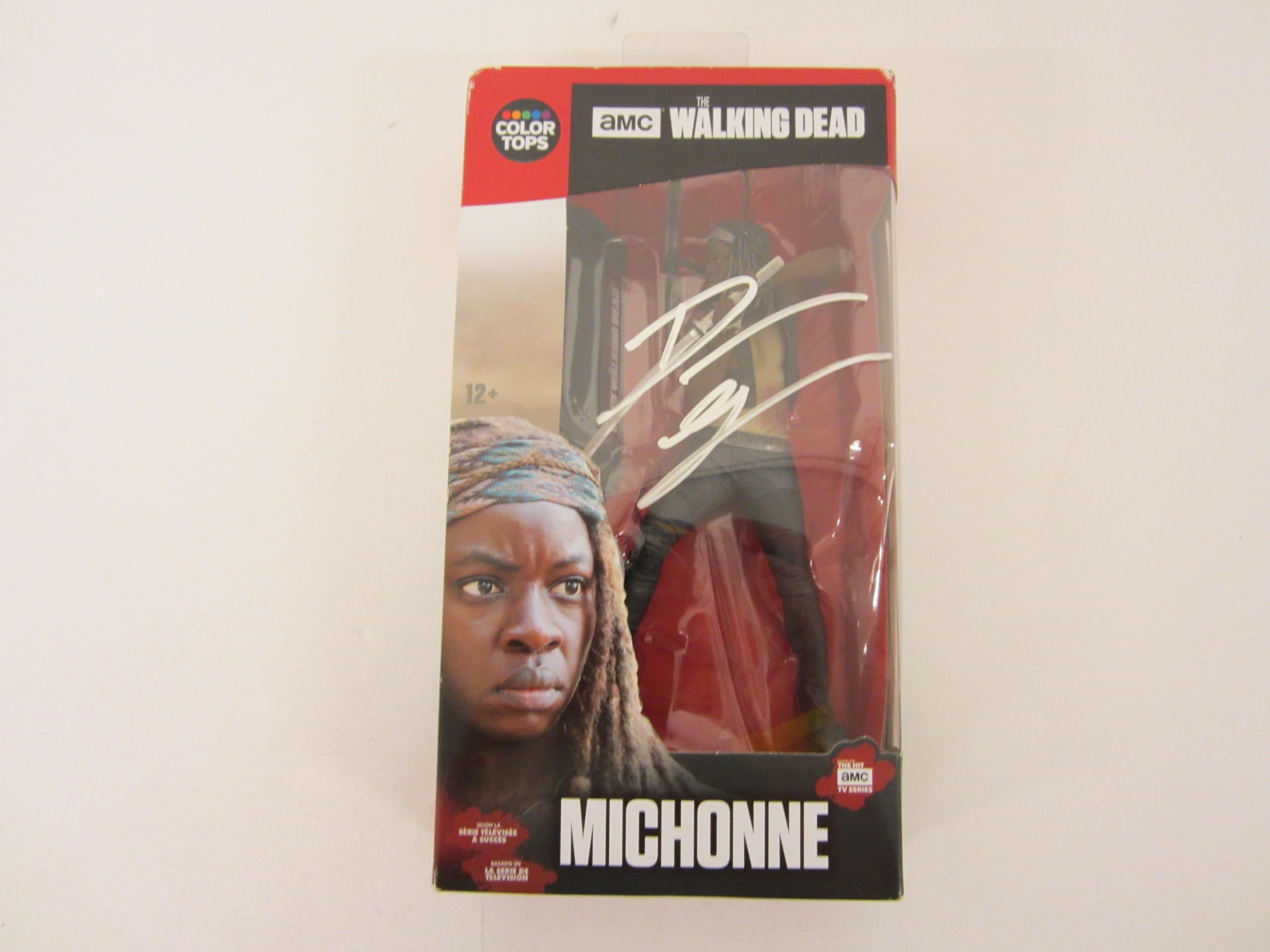 Michonne Walking Dead signed autographed figure Certified Coa