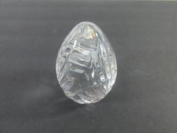 Rogaska Crystal Egg Paperweight