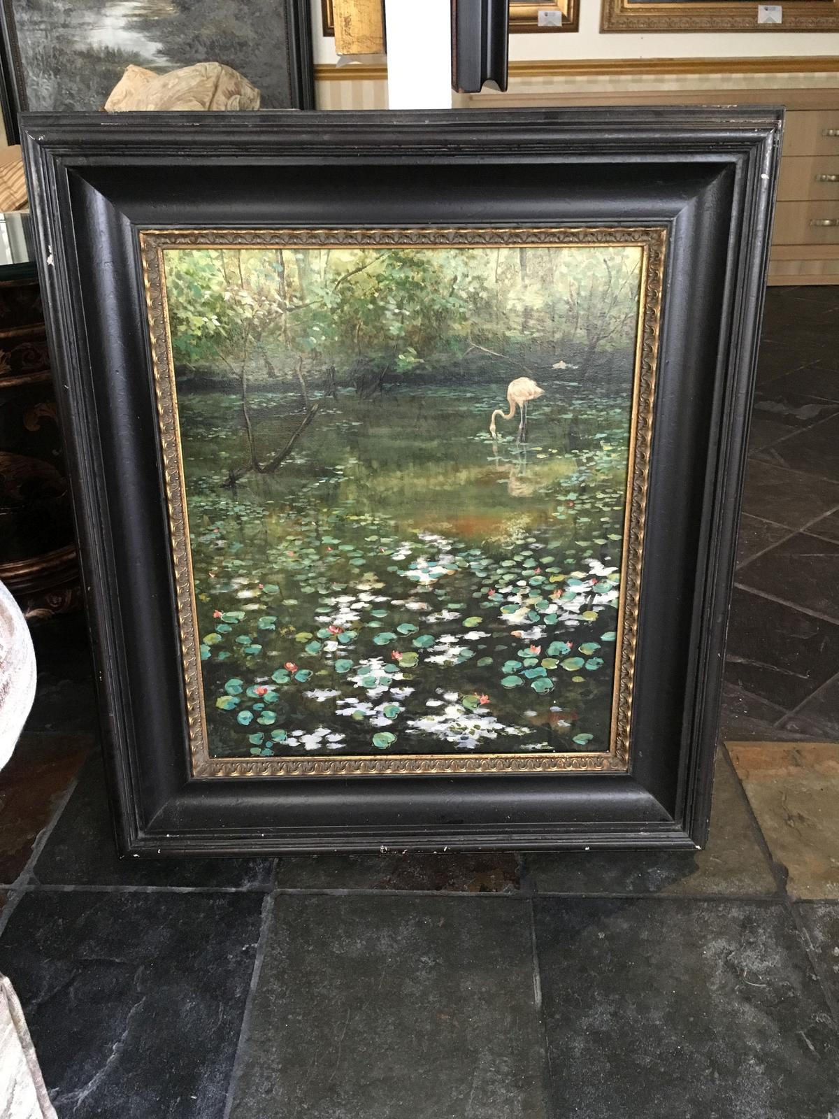 ALANIA SIGNED ORIGINAL OIL PAINTING SCENERY