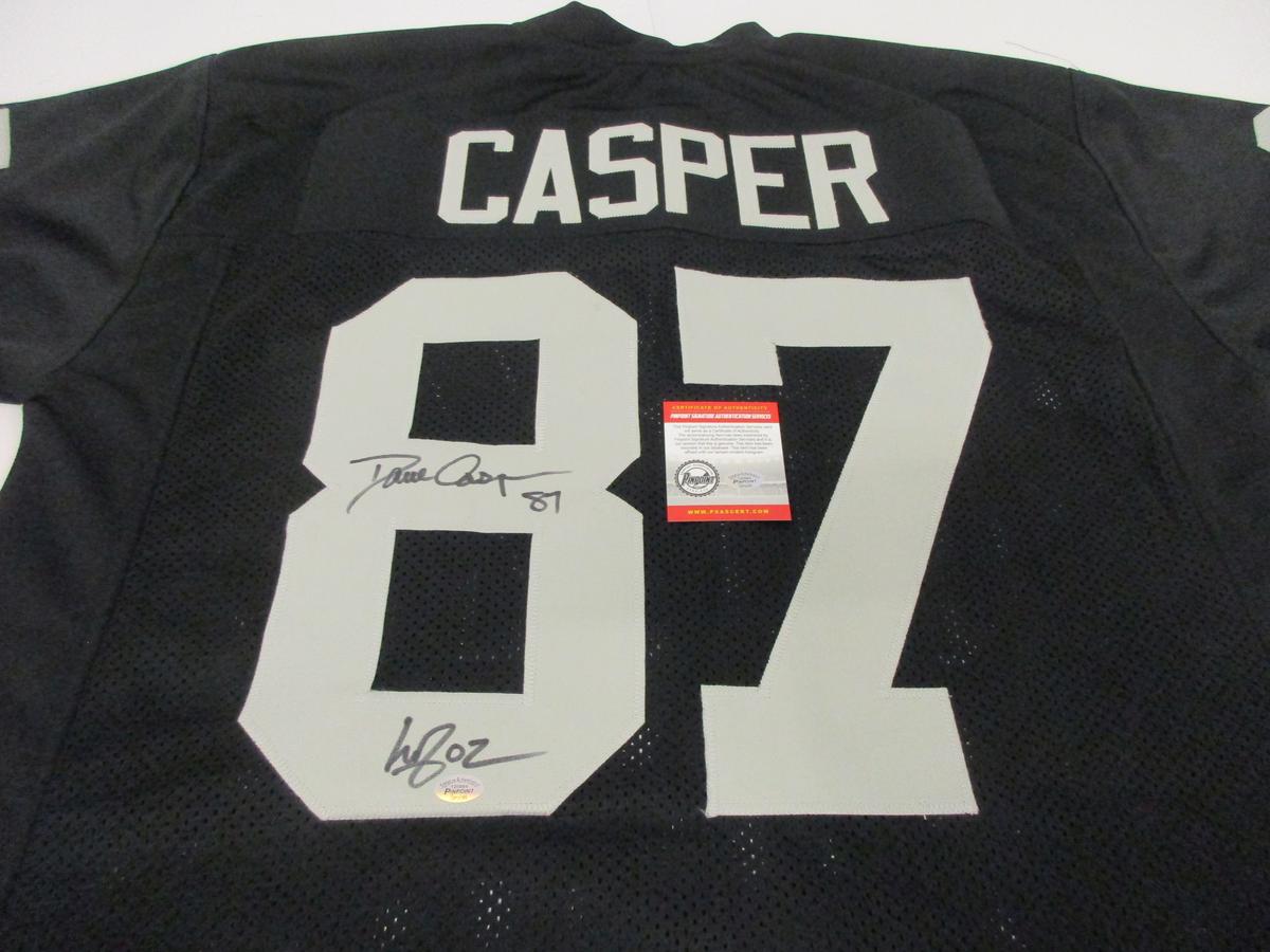 Dave Casper Oakland Raiders signed autographed Jersey Certified Coa