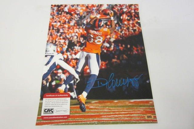 Demaryius Thomas, Denver Broncos signed autographed 11x14 Photo CAS COA