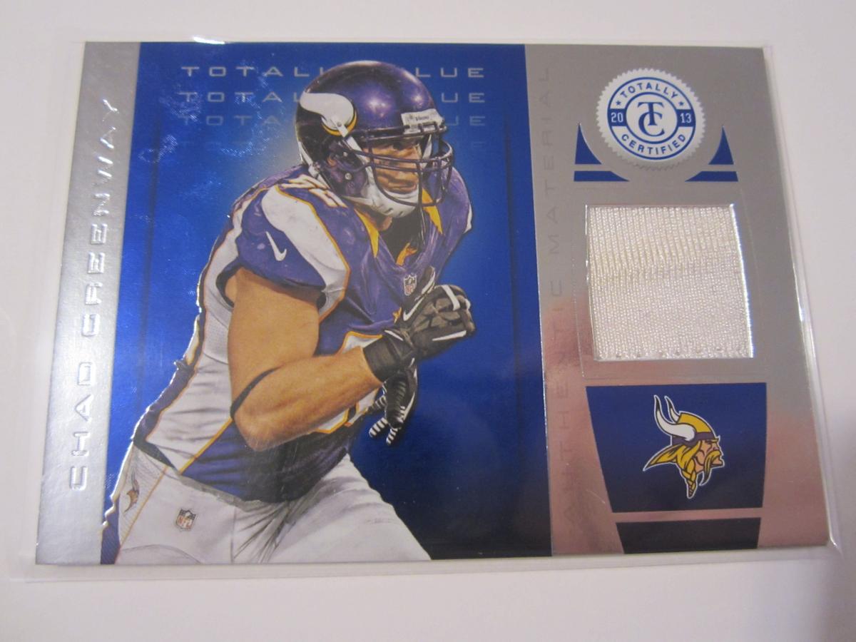 Chad Greenway, Minnesota Vikings Game Worn Jersey Card 57/99