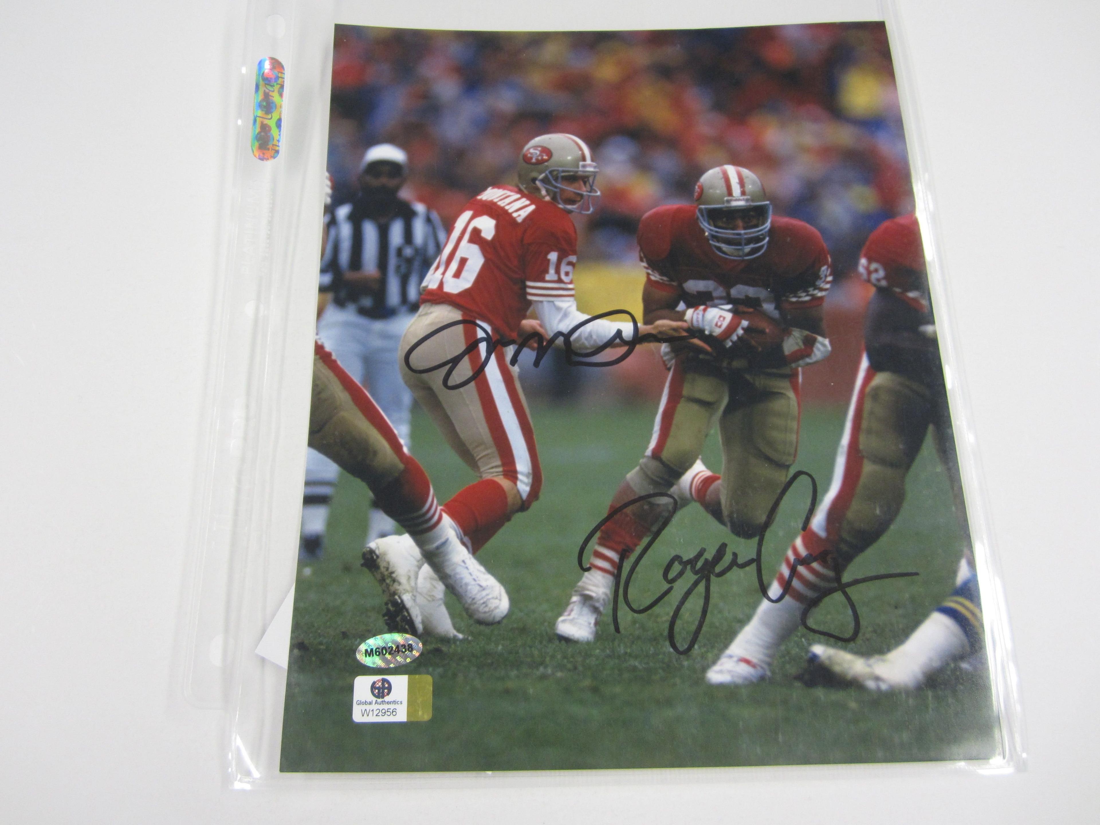 Joe Montana Roger Craig San Francisco 49ers signed autographed 8x10 color photo Certified COA