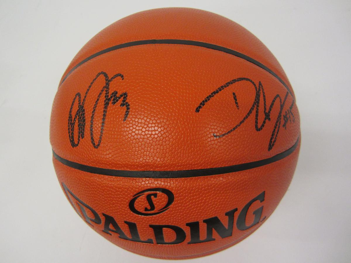Anthony Davis DeMarcus Cousins signed autographed full size basketball Certified COA
