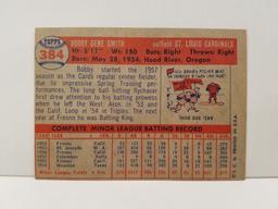 1957 Topps Bobby Gene Smith Signed Baseball Card