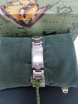 Vintage Rolex Stainless Steel Oyster Perpetual Watch with Box