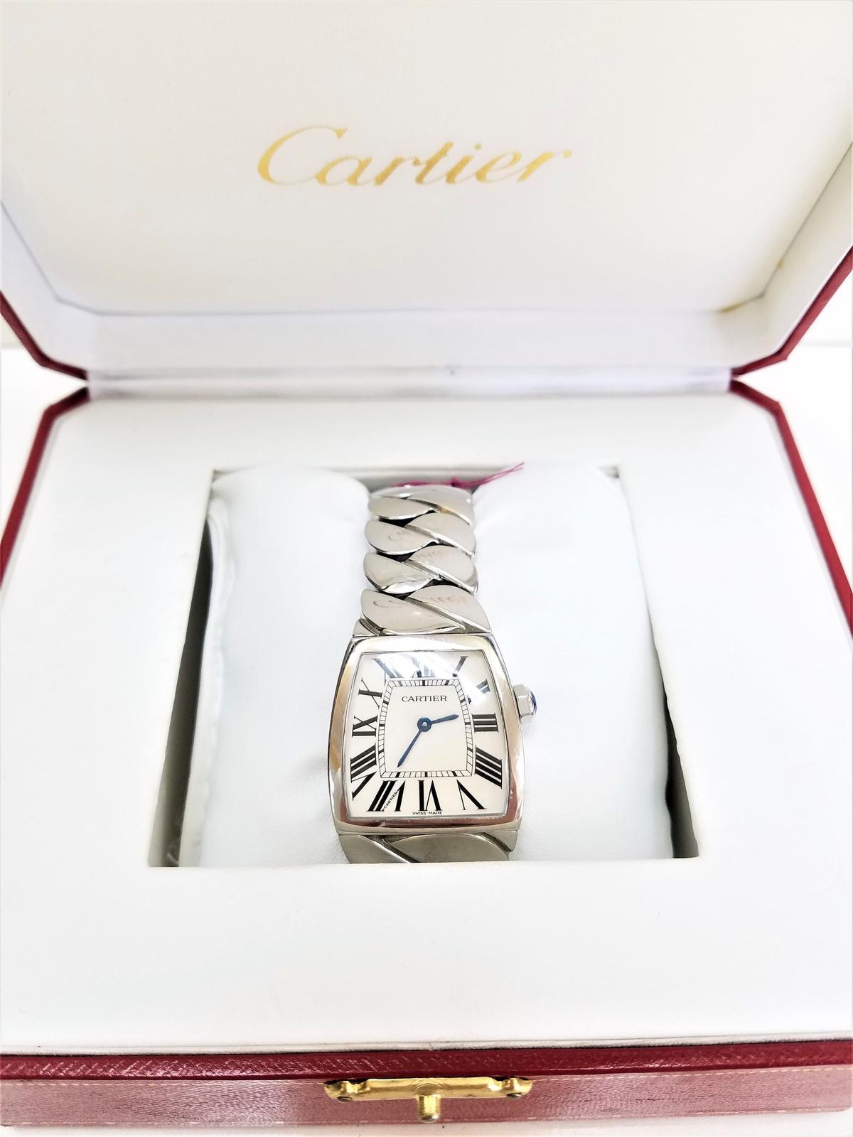 Authentic Cartier La Dona  White Dial Stainless Steel Watch