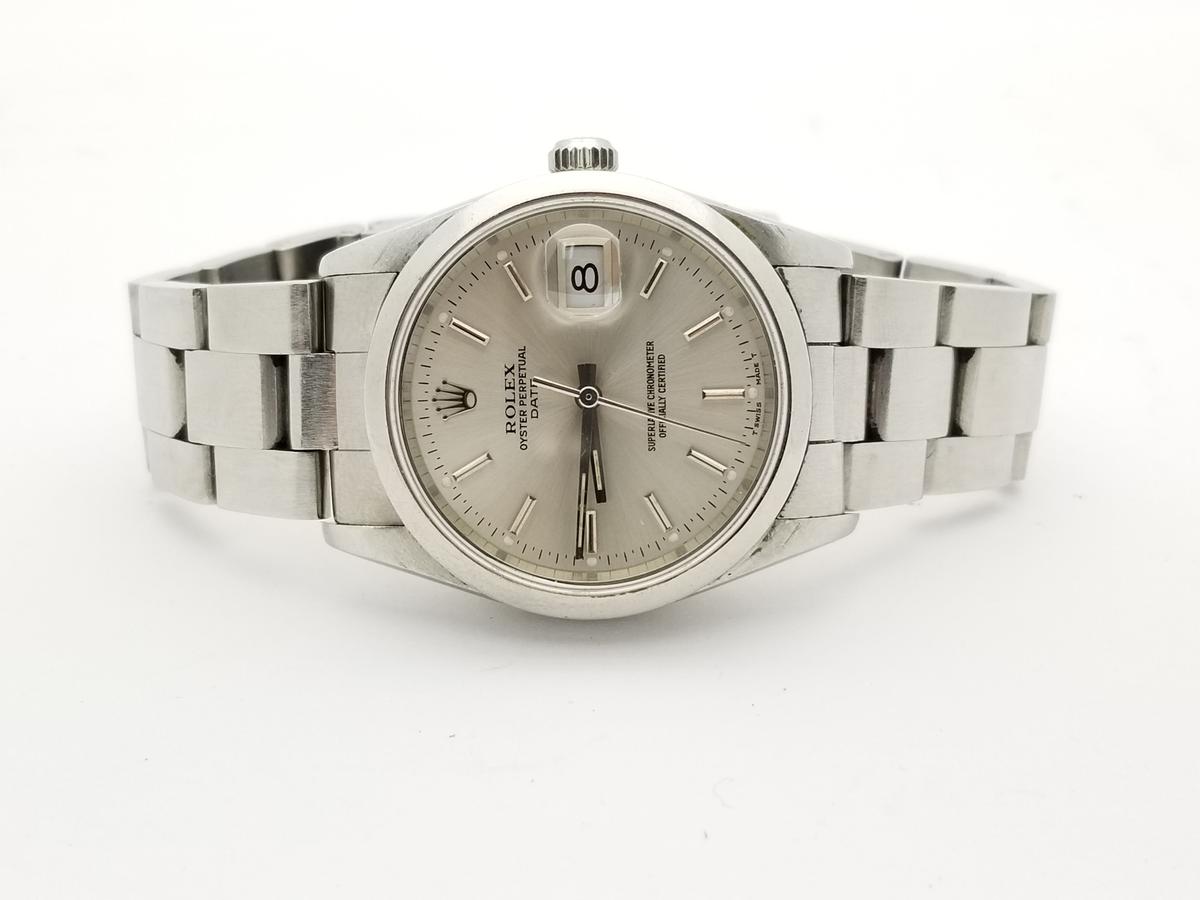 Authentic Mens Rolex Date 15200 Stainless Steel Watch with Box