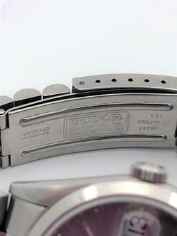 Mens Tudor Day Date Model Stainless Steel Watch