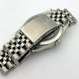 Mens Tudor Day Date Model Stainless Steel Watch