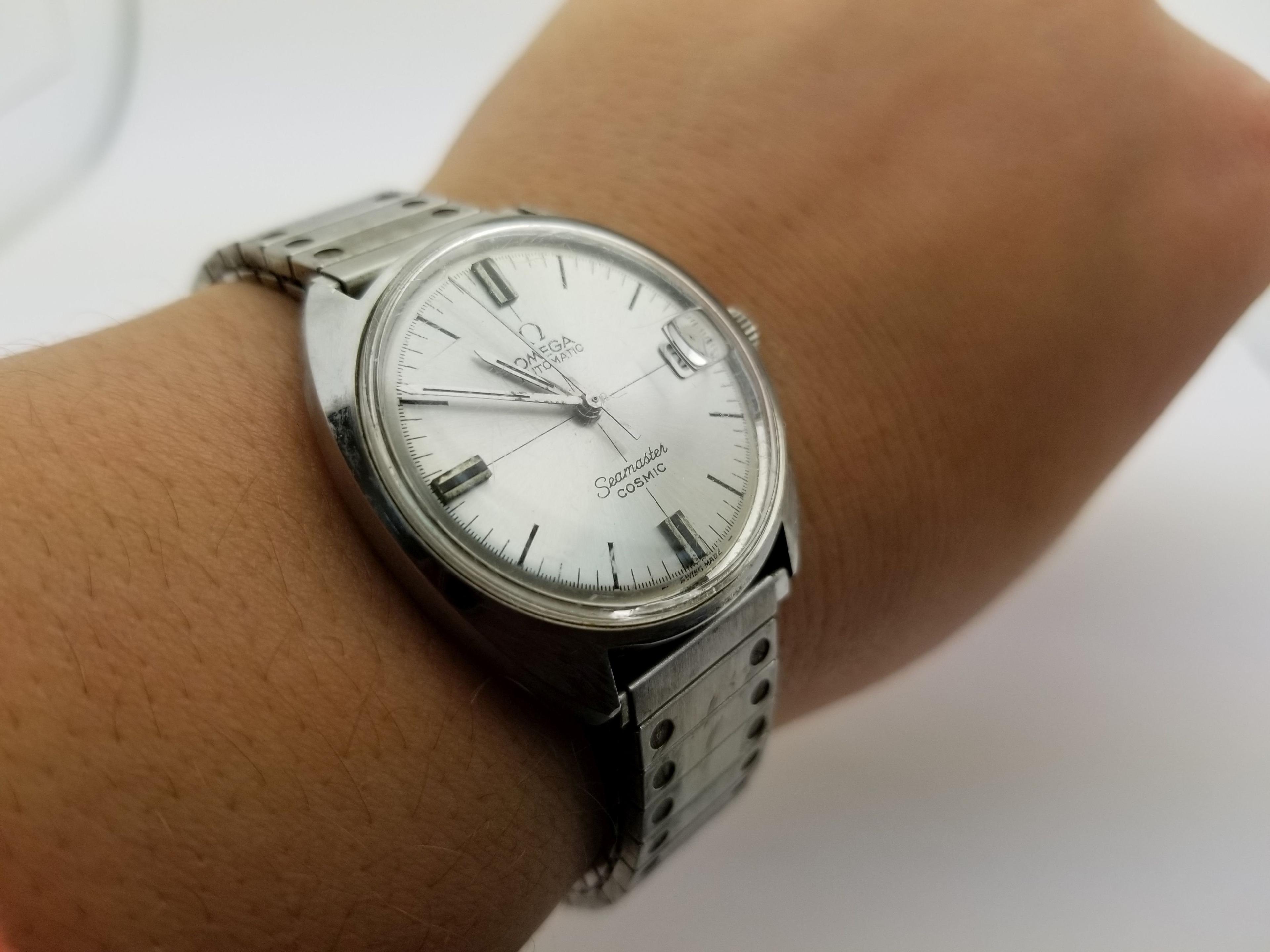 Rare Vintage Omega Cosmic Automatic Stainless Steel Watch