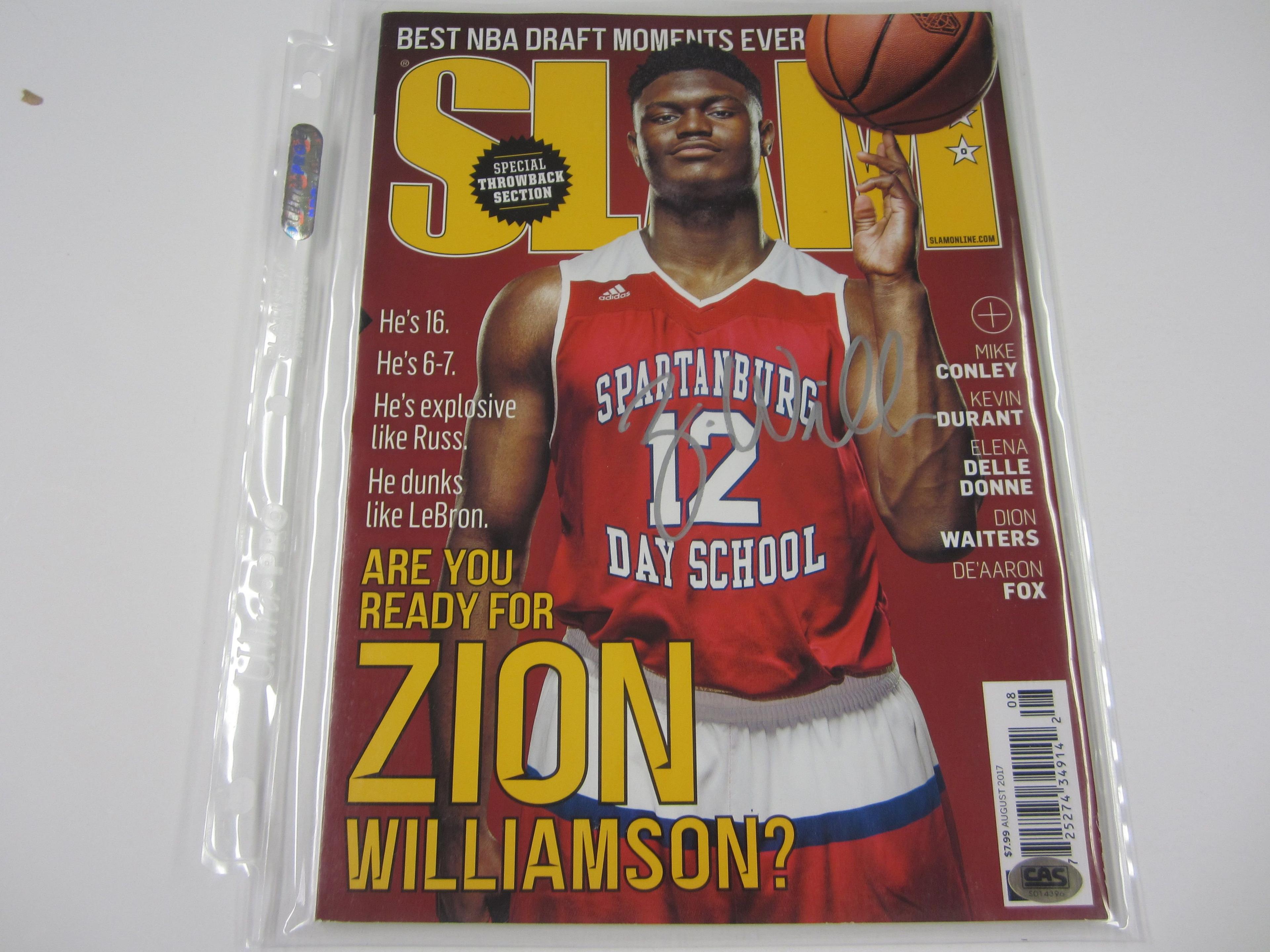 Zion Williamson signed autographed SLAM magazine Certified COA