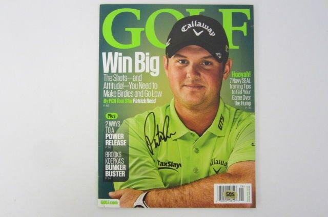 Patrick Reed PGA signed autographed Golf magazine Certified COA