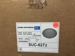 SUC-6272 Sigma Universal /white/black with acid frosted glass/ 4pc