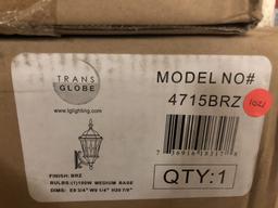 4715BRZ Trans Globe fancy wall light /bronze BRZ 1pc