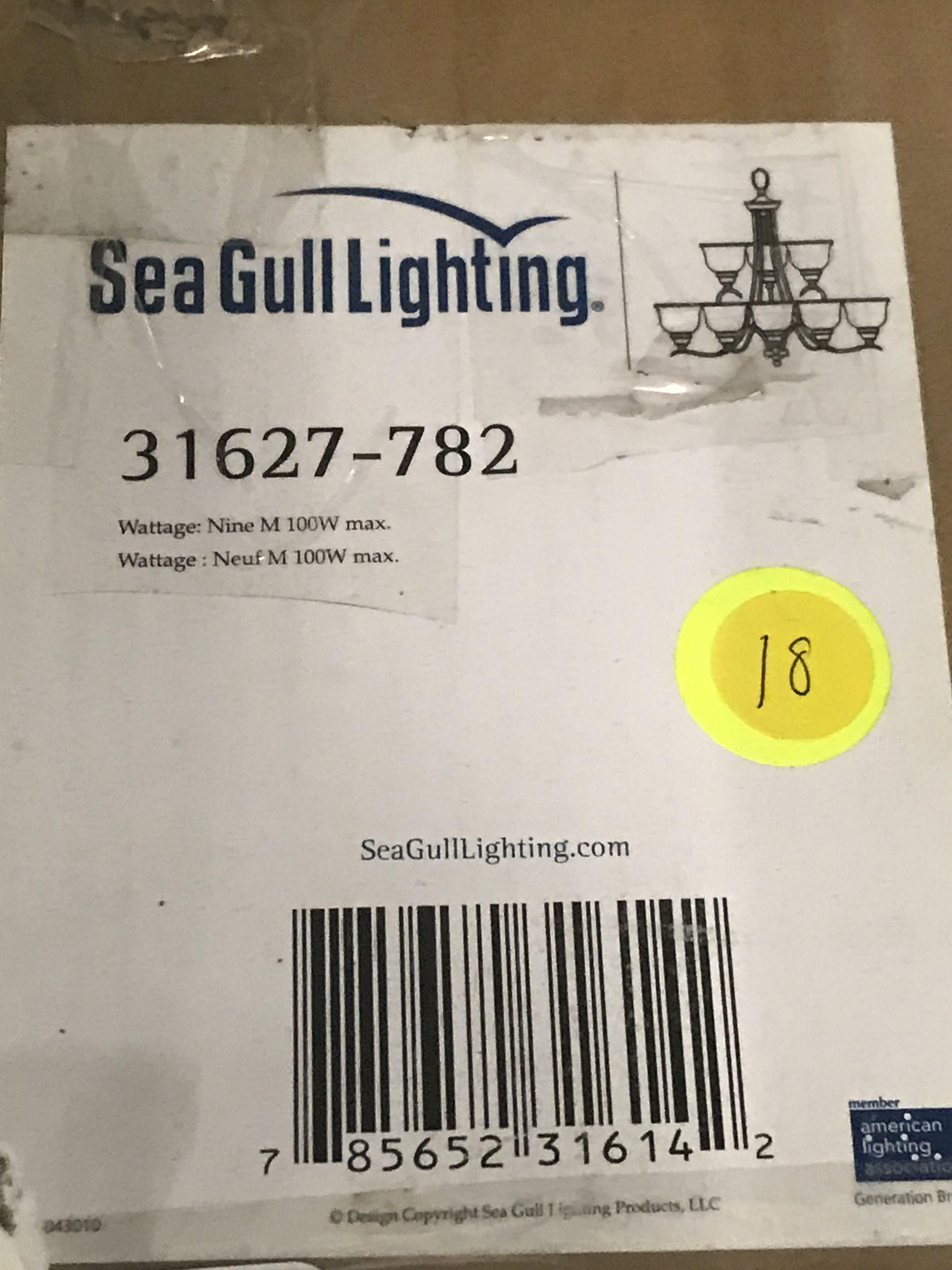 SeaGull Lighting 31627-782 - Wheaton 9 Light Heirloom Bronze Chandelier Ceiling Light