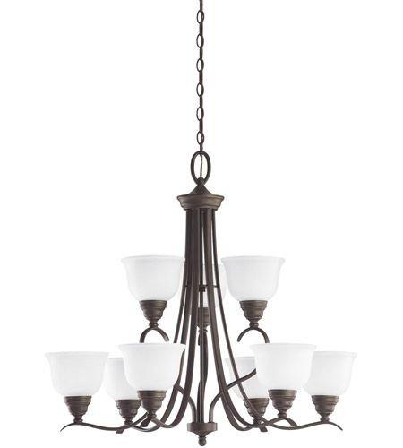 SeaGull Lighting 31627-782 - Wheaton 9 Light Heirloom Bronze Chandelier Ceiling Light