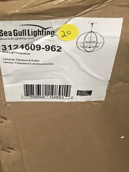 SeaGull Lighting 3124609-962 - Alturas 9 Light Brushed Nickel Chandelier Ceiling Light