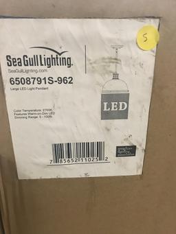 SeaGull Lighting 6508791S-962 - Pratt Street Metal Brushed Nickel LED Pendant