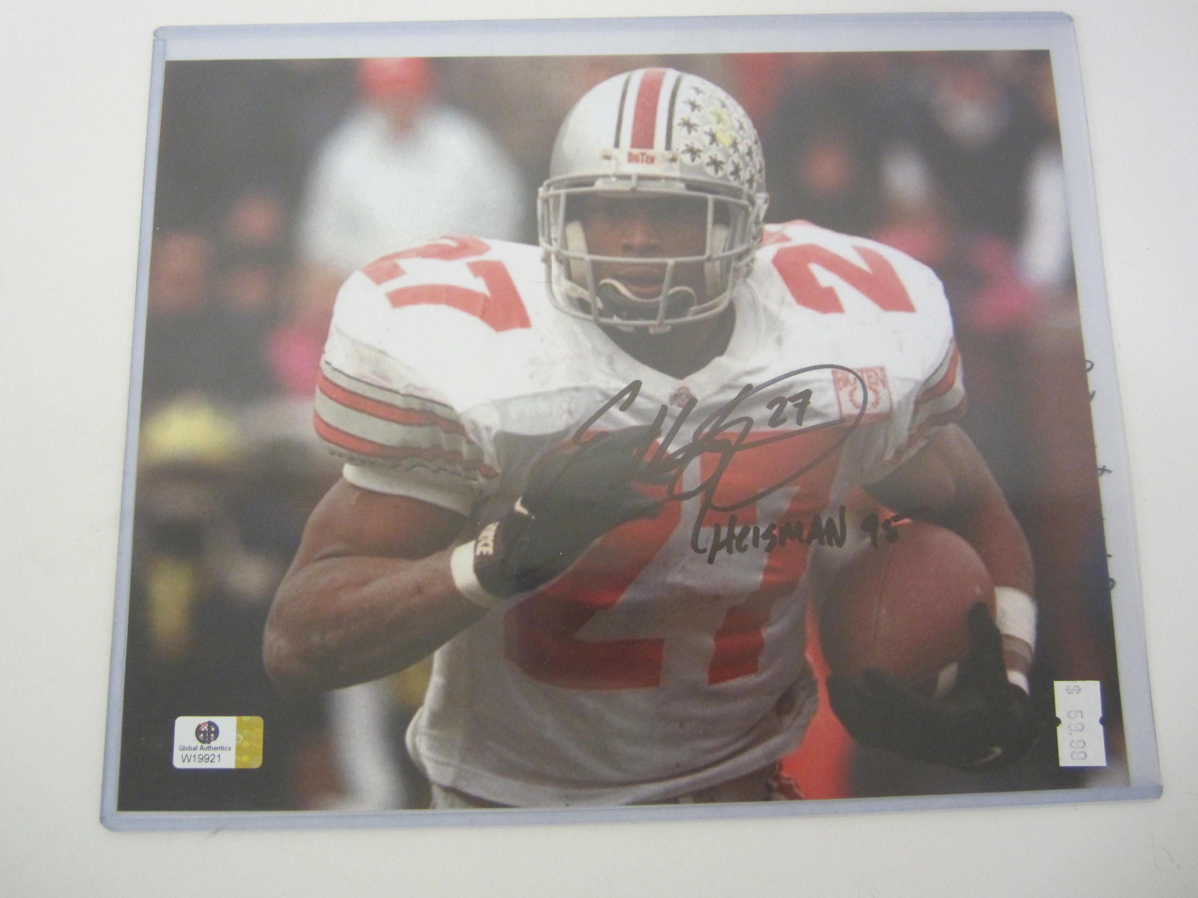 Eddie George OSU Buckeyes signed autographed 8x10 color photo Certified COA