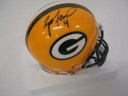 Brett Favre Green Bay Packers Hand Signed Autographed Mini Helmet Paas Certified.