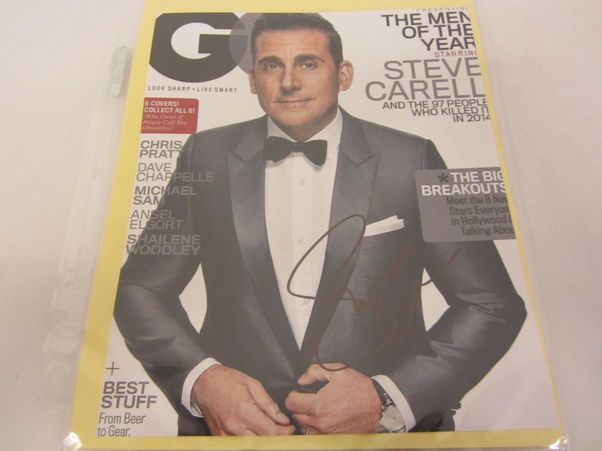 Steve Carell Actor signed autographed GQ Magazine 8x10 Photo Certified Coa