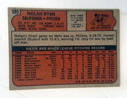 1972 TOPPS  NOLAN RYAN