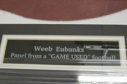 WeebÂ Eubanks Indianapolis ColtsÂ signed autographed FramedÂ Panel FootballÂ Certified COA