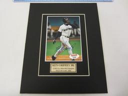 KEN GRIFFEY JR Seattle Mariners Signed Autographed Matted Photo Certified CoA