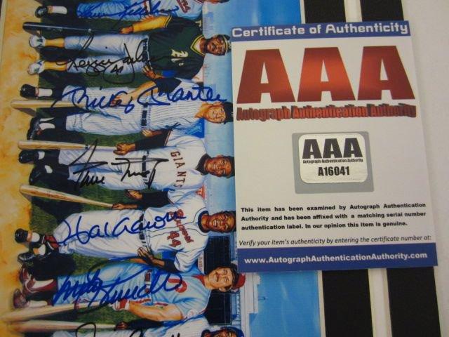 11 MEMBERS OF 500 HOME RUN CLUB Signed Autographed Framed & Matted Photo Certified CoA