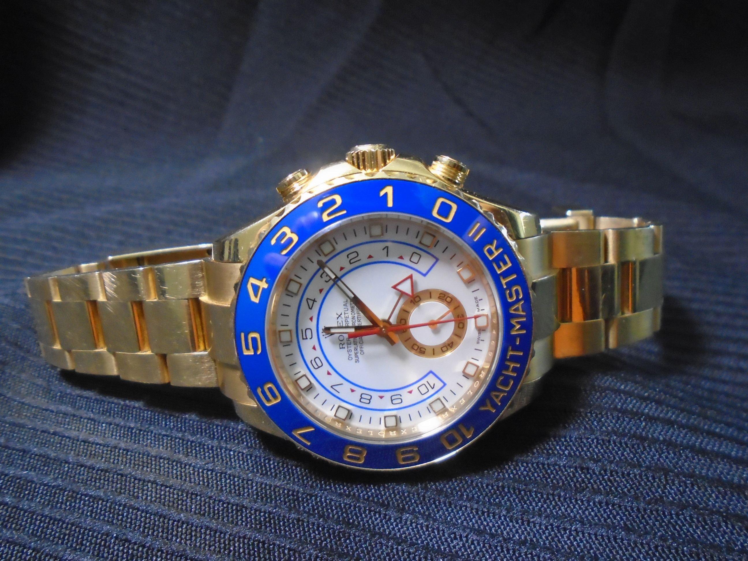 18kt Rolex Yacht Master II, white dial