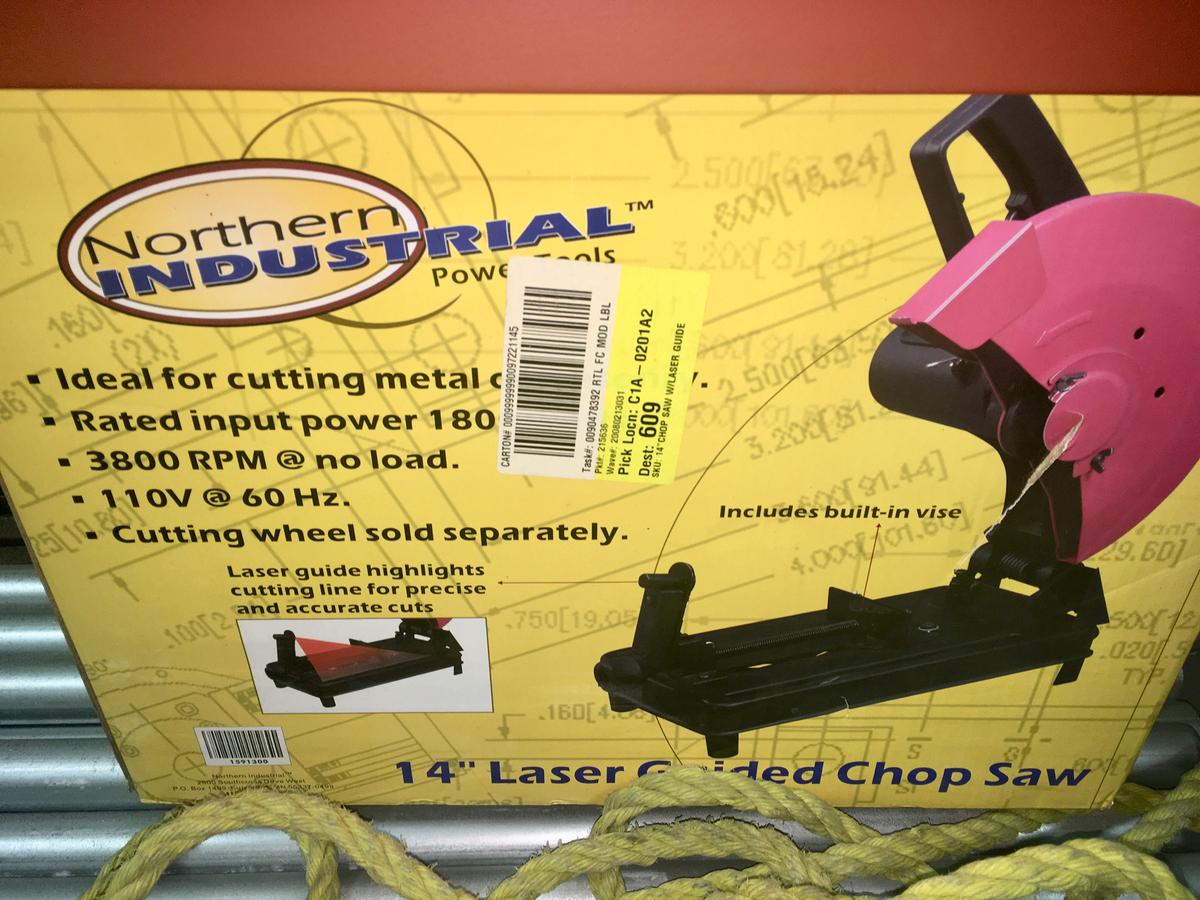 Northern Industrial 14â€� Laser Guided Chop Saw