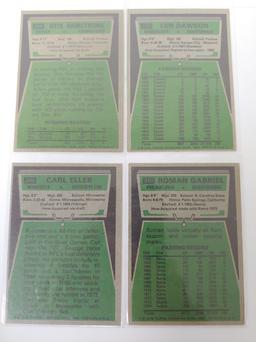 Vintage Collectors Topps Football Cards Otis Armstrong Len Dawson Carl Eller Roman Gabriel